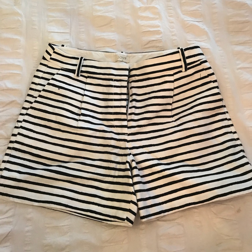 J crew stripe shorts
